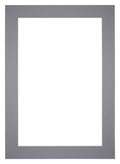 Passe Partout 35x50cm Carton Gray Edge 6cm Straight Front | Yourdecoration.com