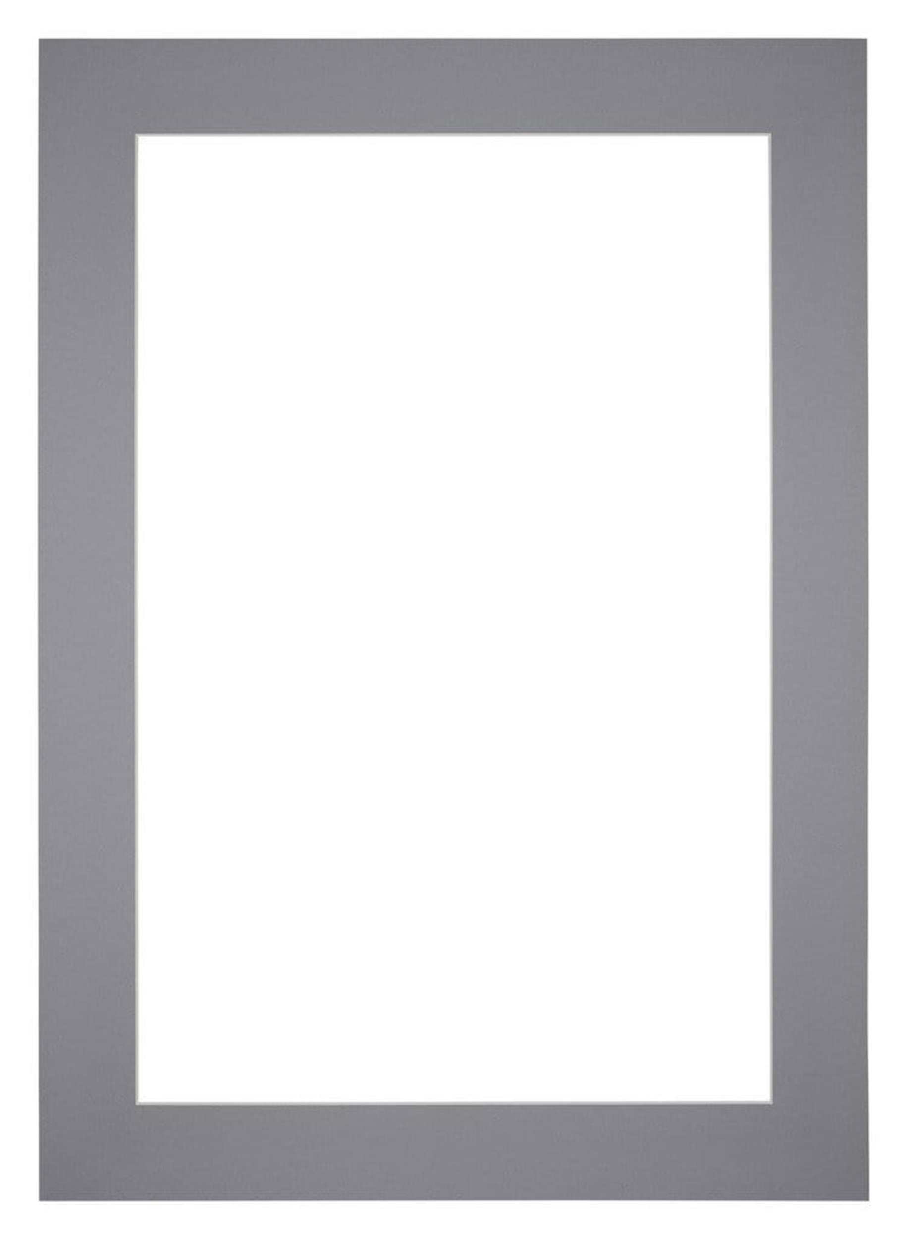 Passe Partout 35x50cm Carton Gray Edge 6cm Straight Front | Yourdecoration.com