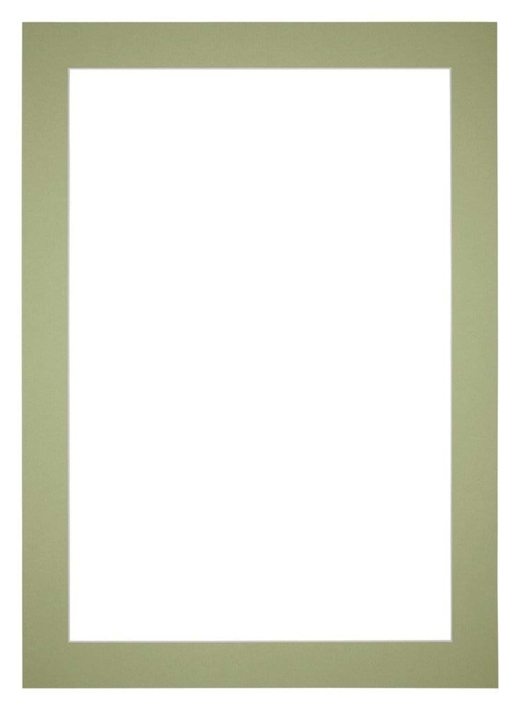 Passe Partout 35x50cm Carton Mint Green Edge 5cm Straight Front | Yourdecoration.com