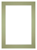 Passe Partout 35x50cm Carton Mint Green Edge 6cm Straight Front | Yourdecoration.com