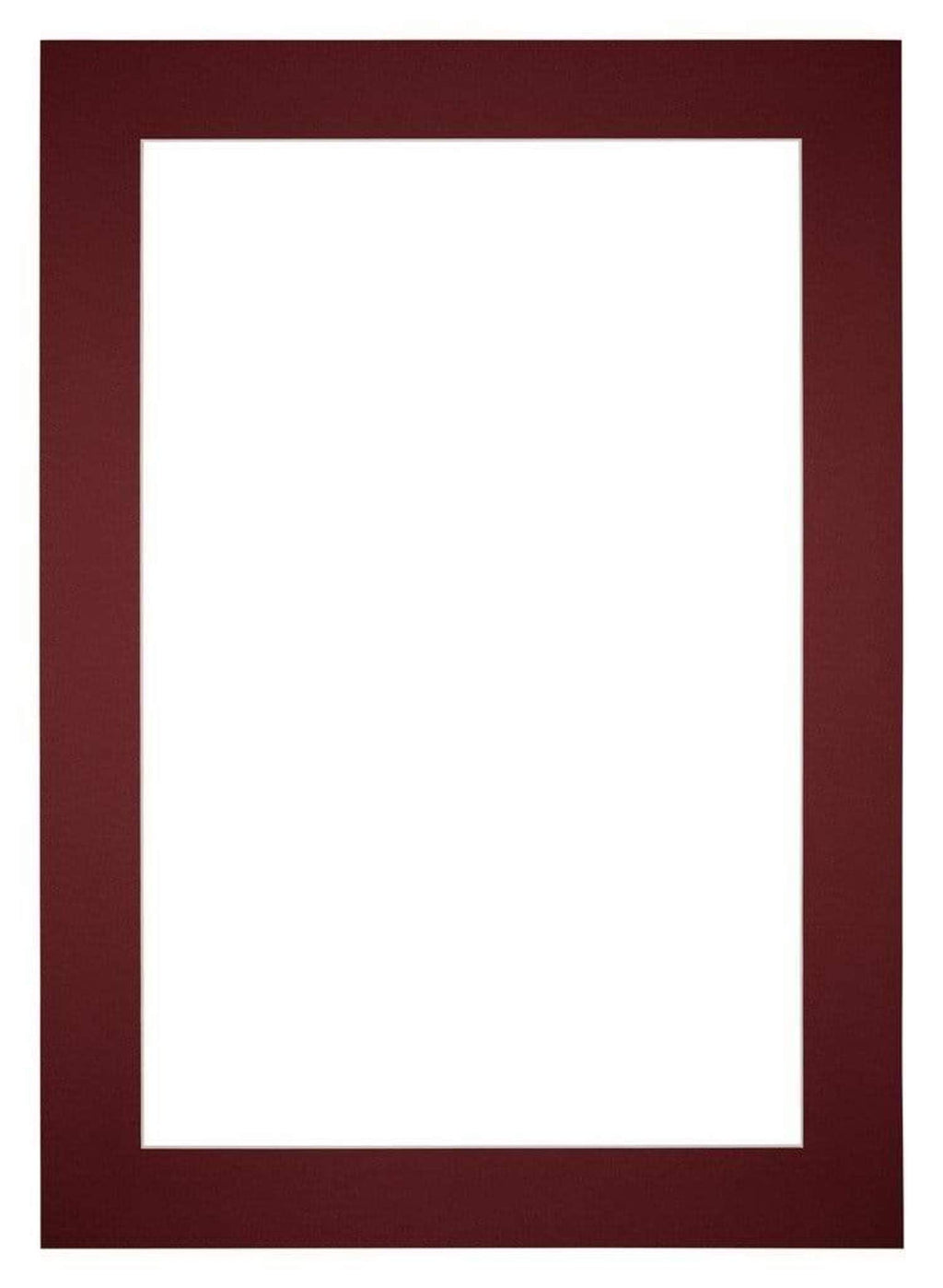 Passe Partout 35x50cm Carton Wine Red Edge 6cm Straight Front | Yourdecoration.com