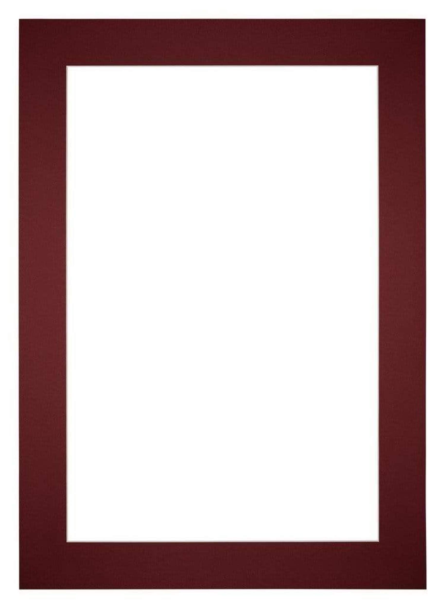 Passe Partout 35x50cm Carton Wine Red Edge 6cm Straight Front | Yourdecoration.com