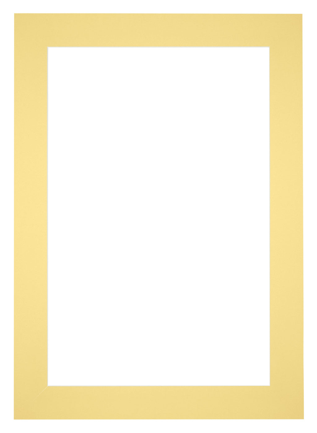 Passe Partout 35x50cm Carton Yellow Edge 6cm Straight Front | Yourdecoration.com