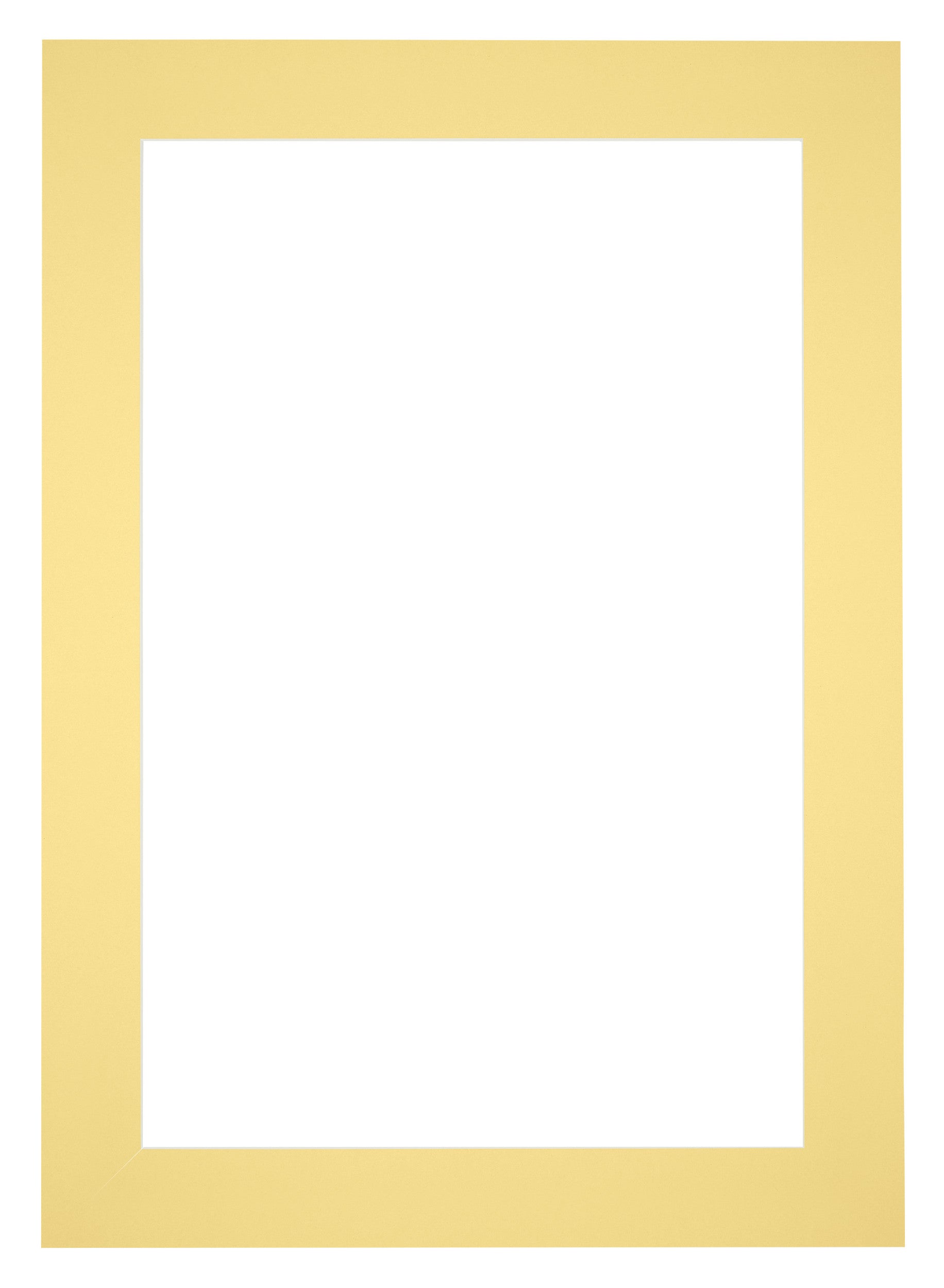 Passe Partout 35x50cm Carton Yellow Edge 6cm Straight Front | Yourdecoration.com