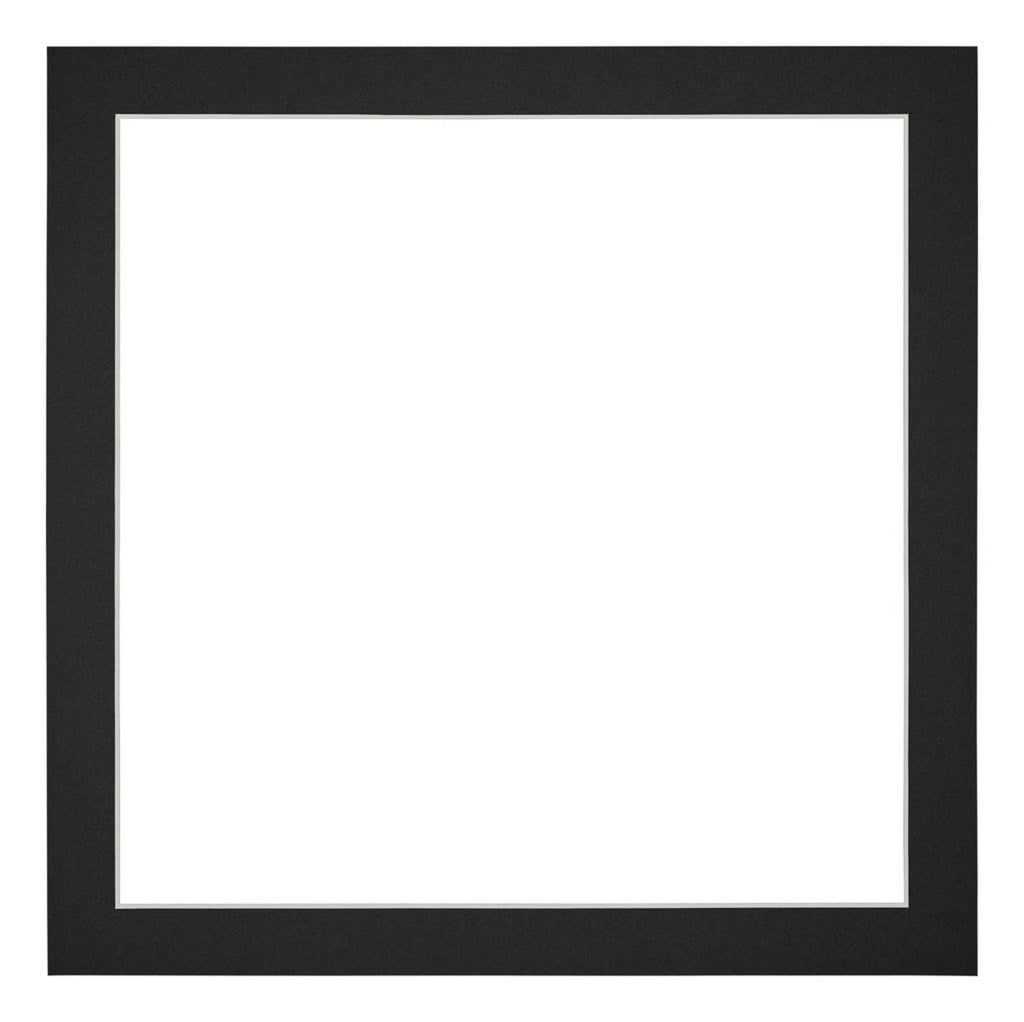 Passe Partout 40x40cm Carton Black Edge 3cm Straight Front | Yourdecoration.com