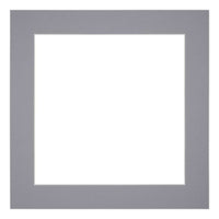 Passe Partout 40x40cm Carton Gray Edge 5cm Straight Front | Yourdecoration.com