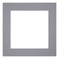 Passe Partout 40x40cm Carton Gray Edge 6cm Straight Front | Yourdecoration.com