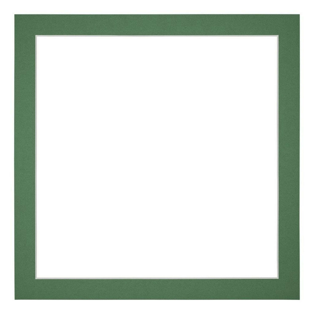 Passe Partout 40x40cm Carton Green Forest Edge 3cm Straight Front | Yourdecoration.com