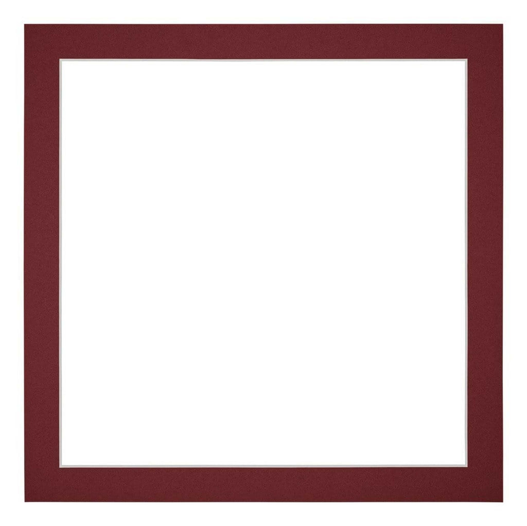 Passe Partout 40x40cm Carton Wine Red Edge 3cm Straight Front | Yourdecoration.com