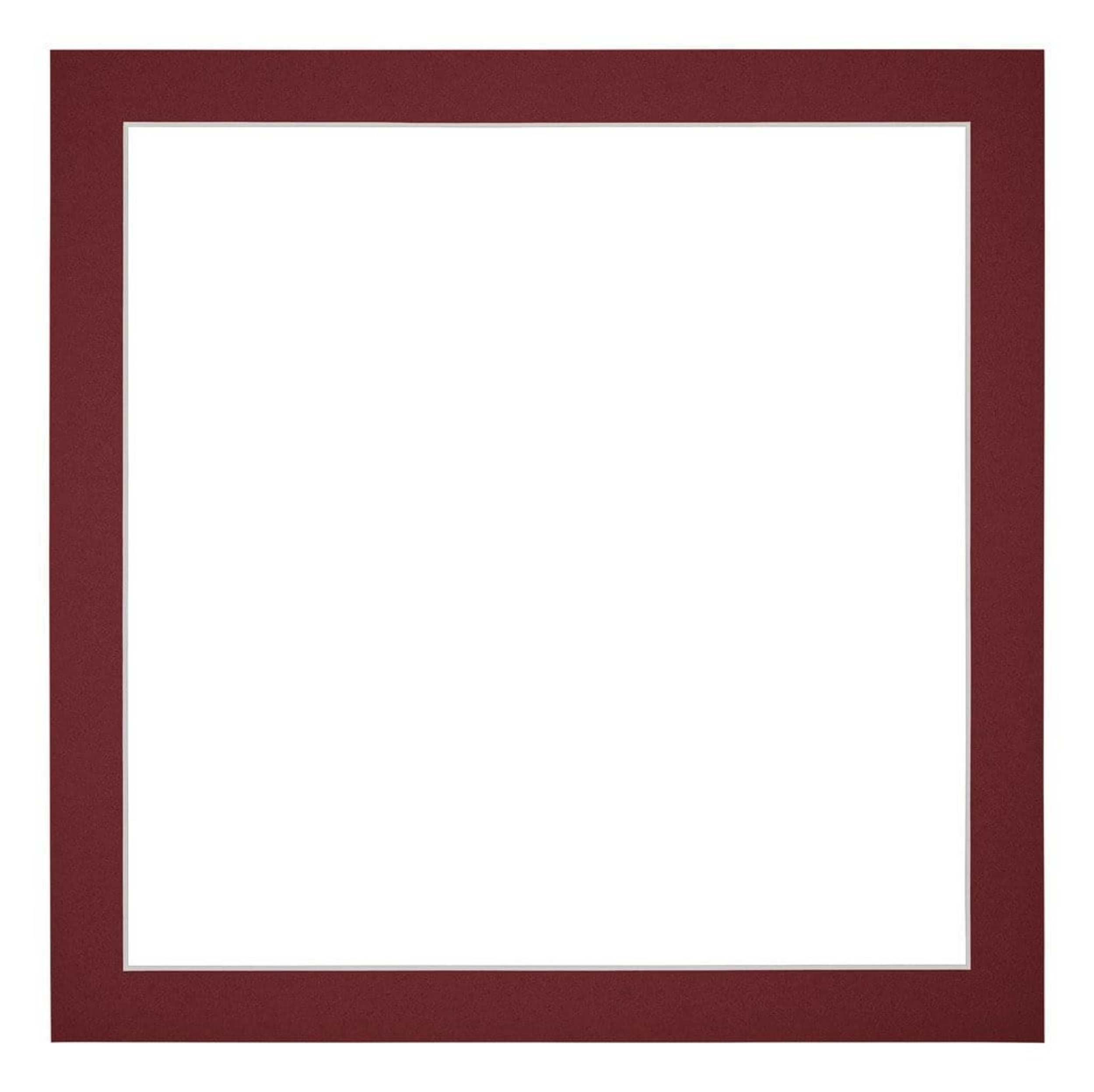 Passe Partout 40x40cm Carton Wine Red Edge 3cm Straight Front | Yourdecoration.com