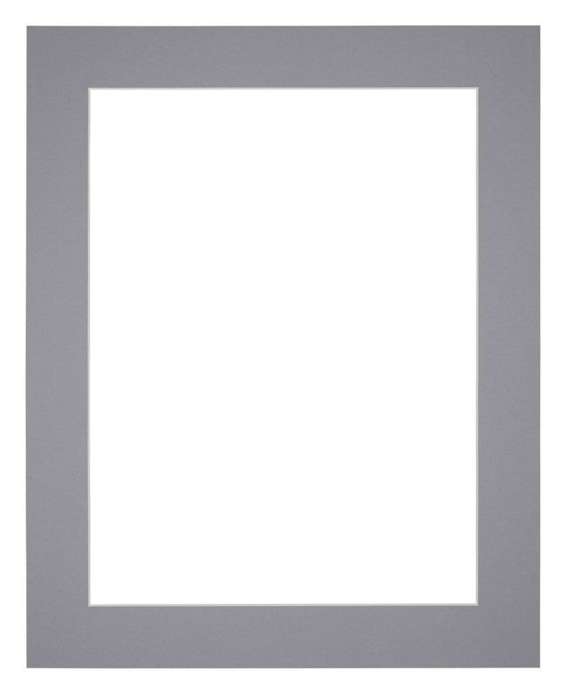 Passe Partout 40x50cm Carton Gray Edge 5cm Straight Front | Yourdecoration.com