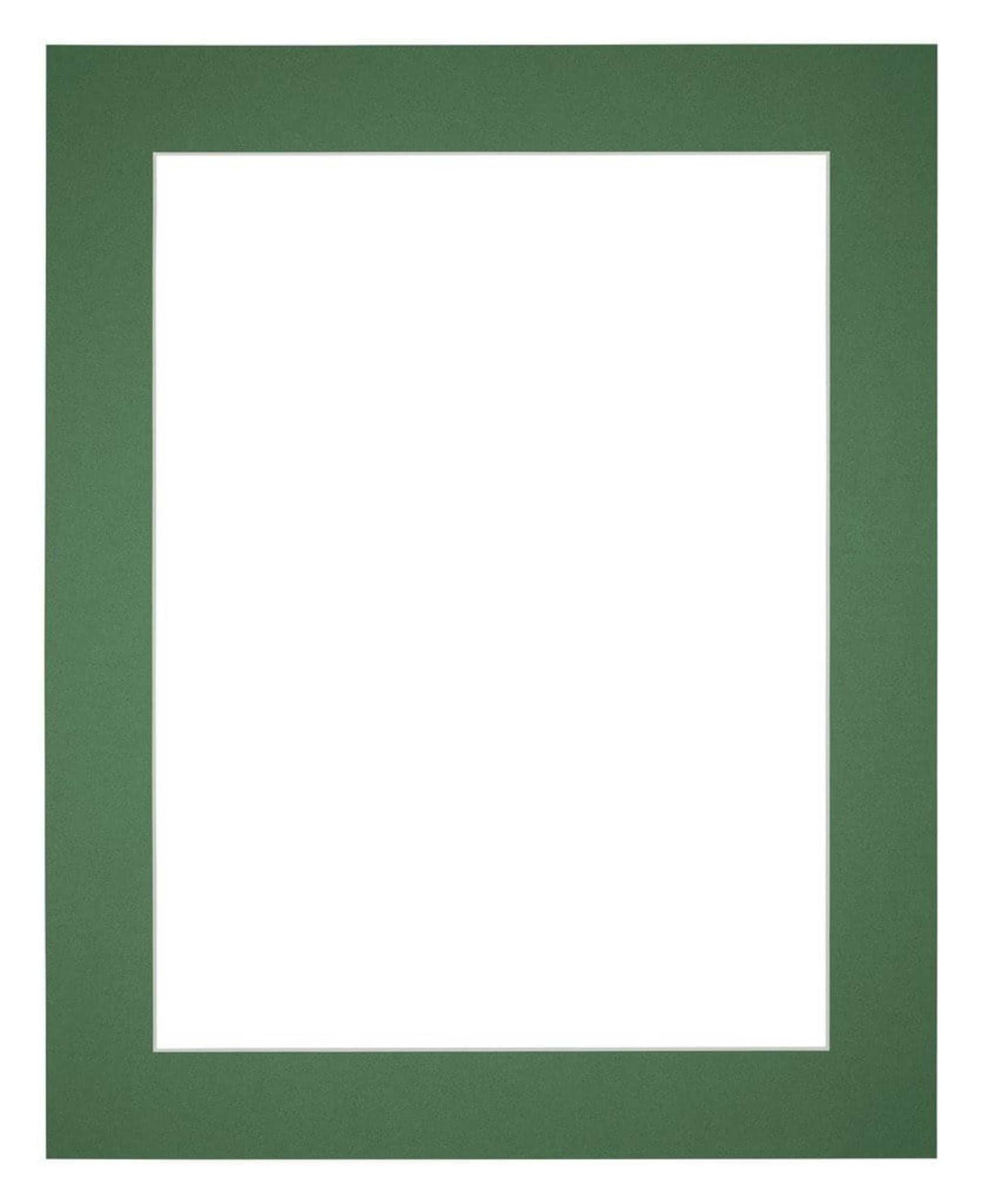 Passe Partout 40x50cm Carton Green Forest Edge 5cm Straight Front | Yourdecoration.com
