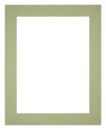 Passe Partout 40x50cm Carton Mint Green Edge 5cm Straight Front | Yourdecoration.com