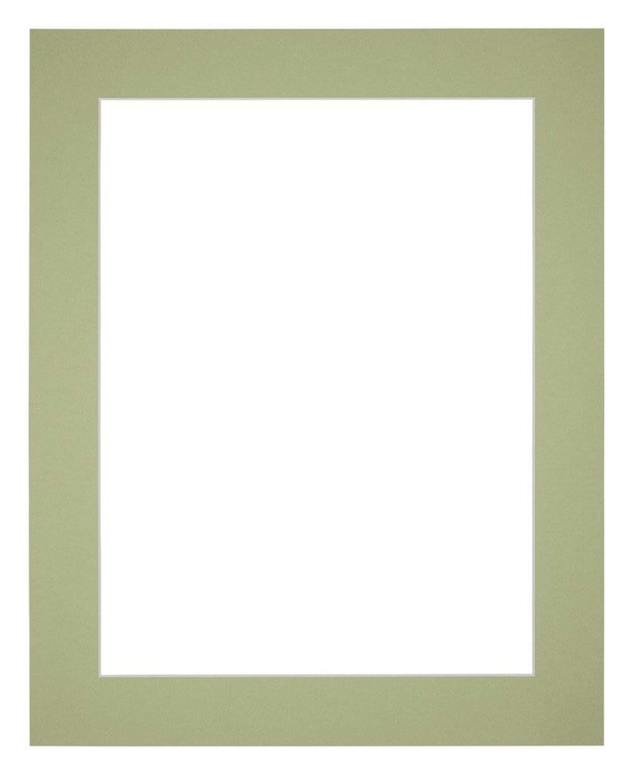 Passe Partout 40x50cm Carton Mint Green Edge 5cm Straight Front | Yourdecoration.com