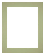 Passe Partout 40x50cm Carton Mint Green Edge 5cm Straight Front | Yourdecoration.com