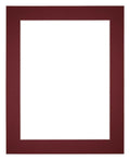 Passe Partout 40x50cm Carton Wine Red Edge 5cm Straight Front | Yourdecoration.com