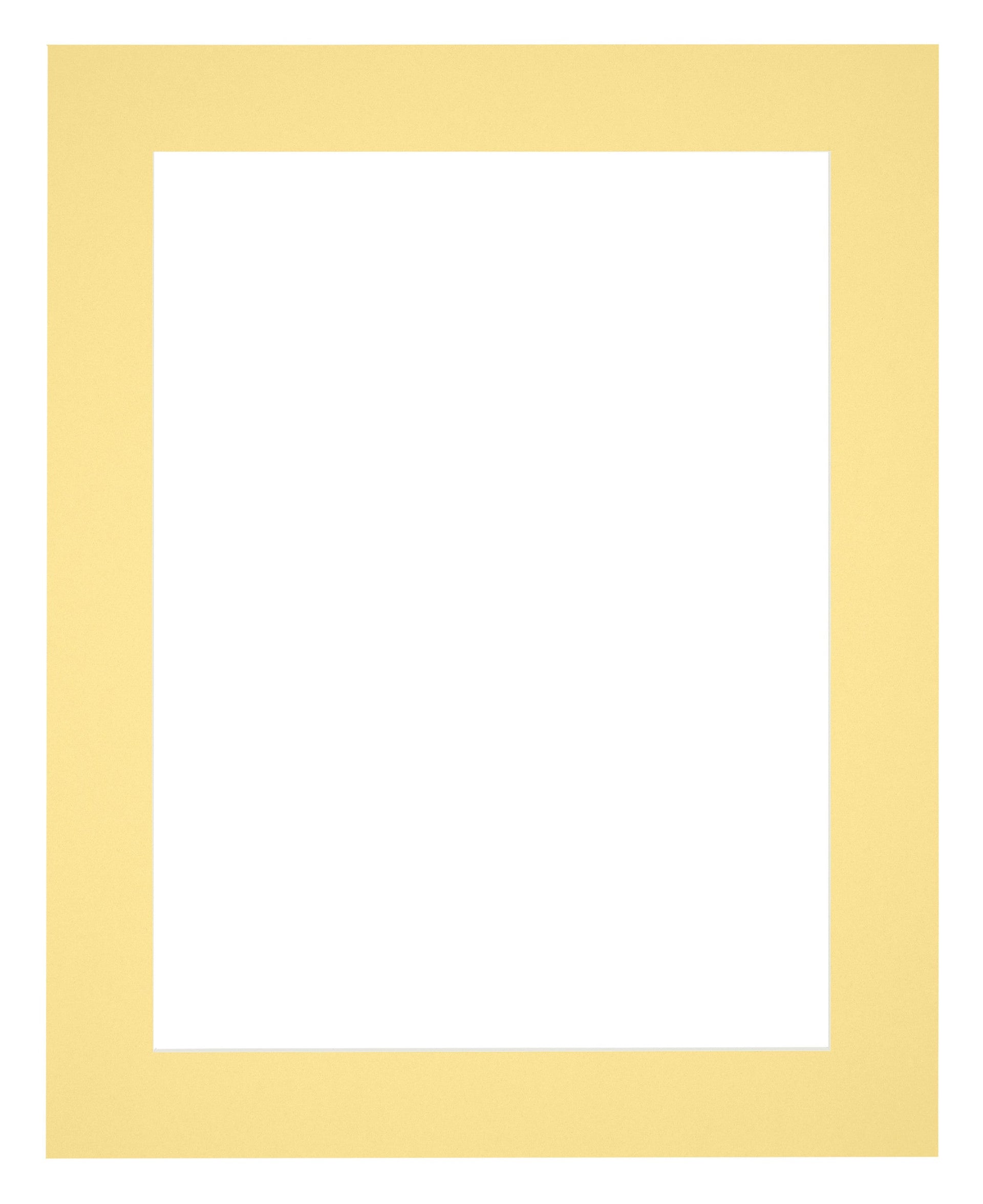 Passe Partout 40x50cm Carton Yellow Edge 5cm Straight Front | Yourdecoration.com