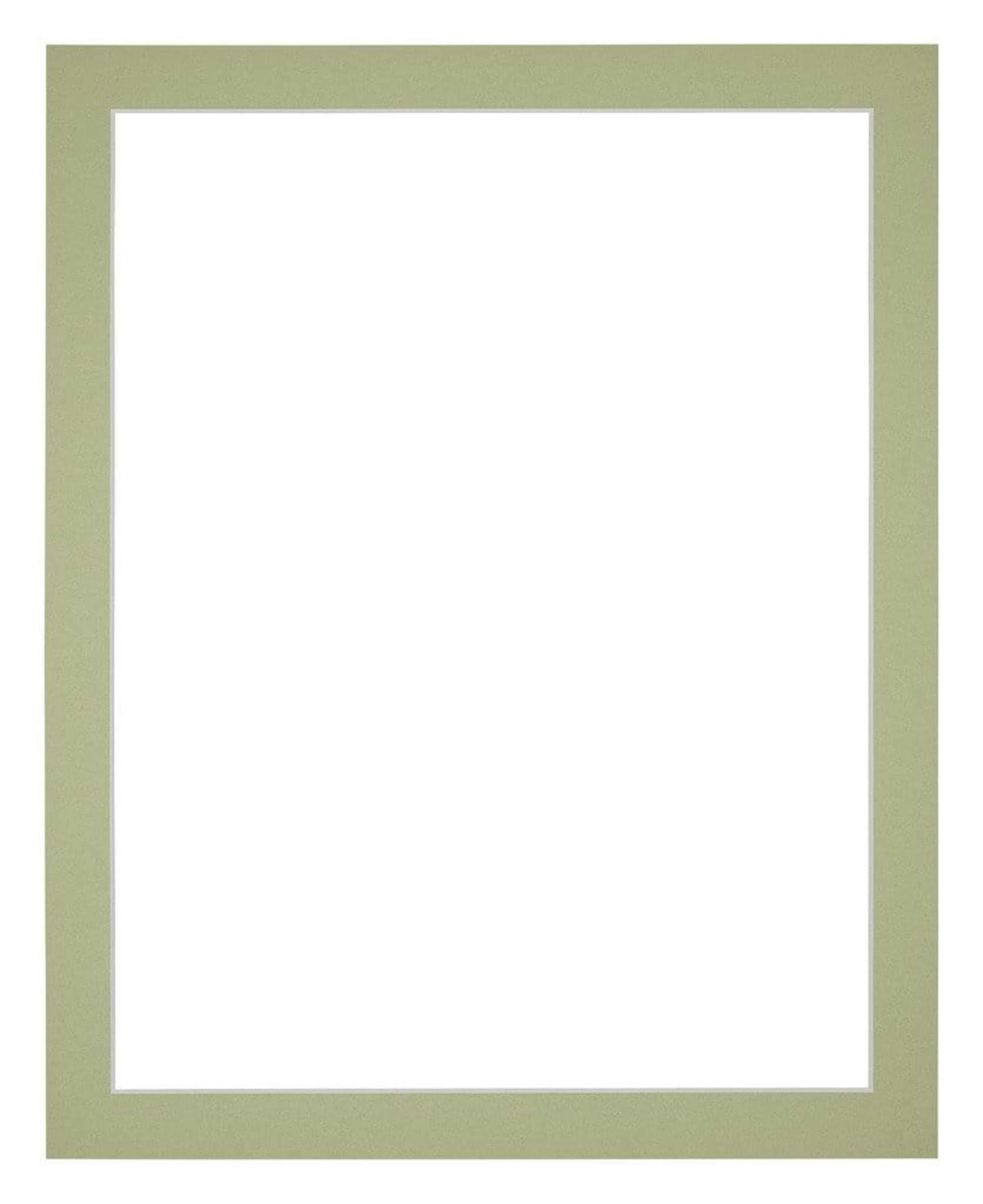 Passe Partout 40x55cm Carton Mint Green Edge 3cm Straight Front | Yourdecoration.com