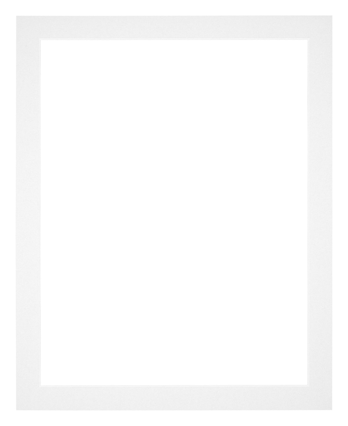 Passe Partout 40x55cm Carton White Edge 3cm Straight Front | Yourdecoration.com
