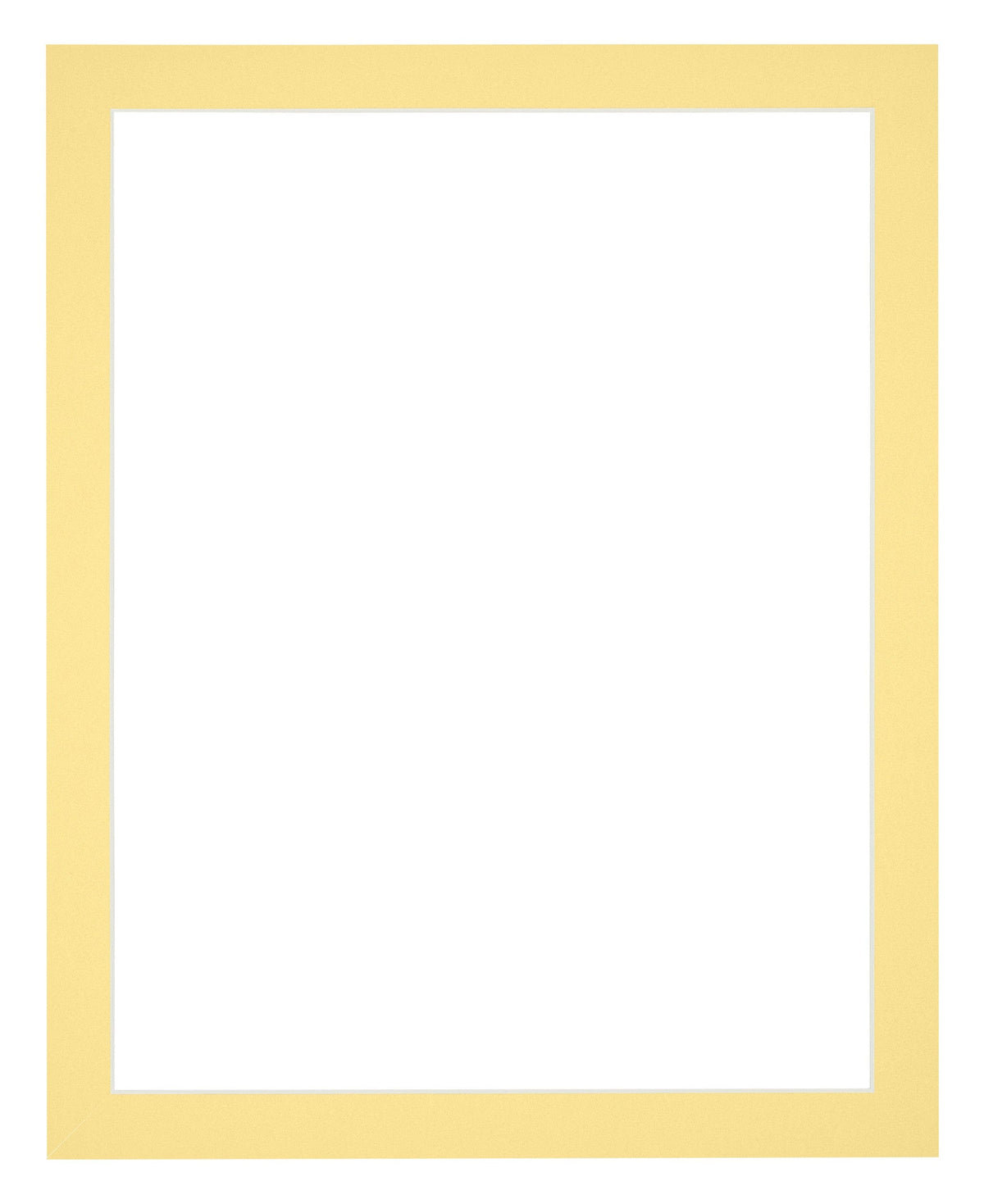 Passe Partout 40x55cm Carton Yellow Edge 3cm Straight Front | Yourdecoration.com
