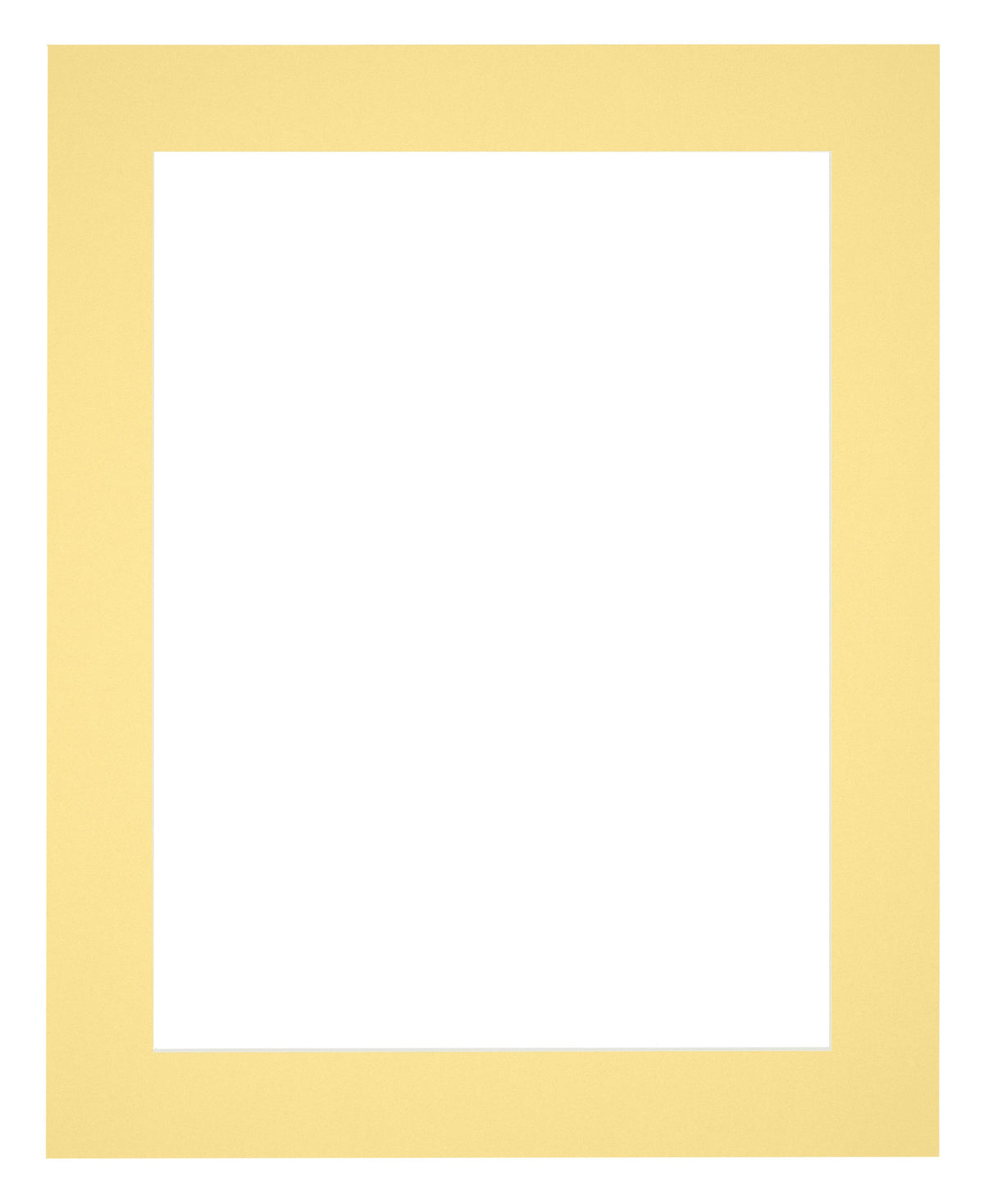 Passe Partout 40x55cm Carton Yellow Edge 5cm Straight Front | Yourdecoration.com