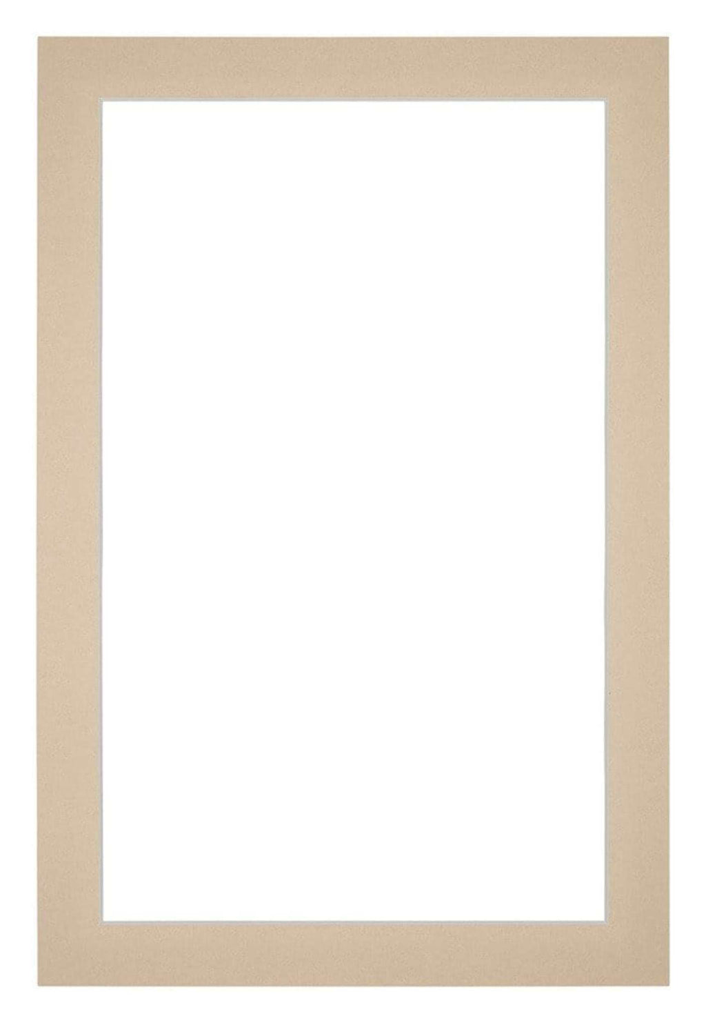 Passe Partout 40x60cm Carton Beige Edge 3cm Straight Front | Yourdecoration.com