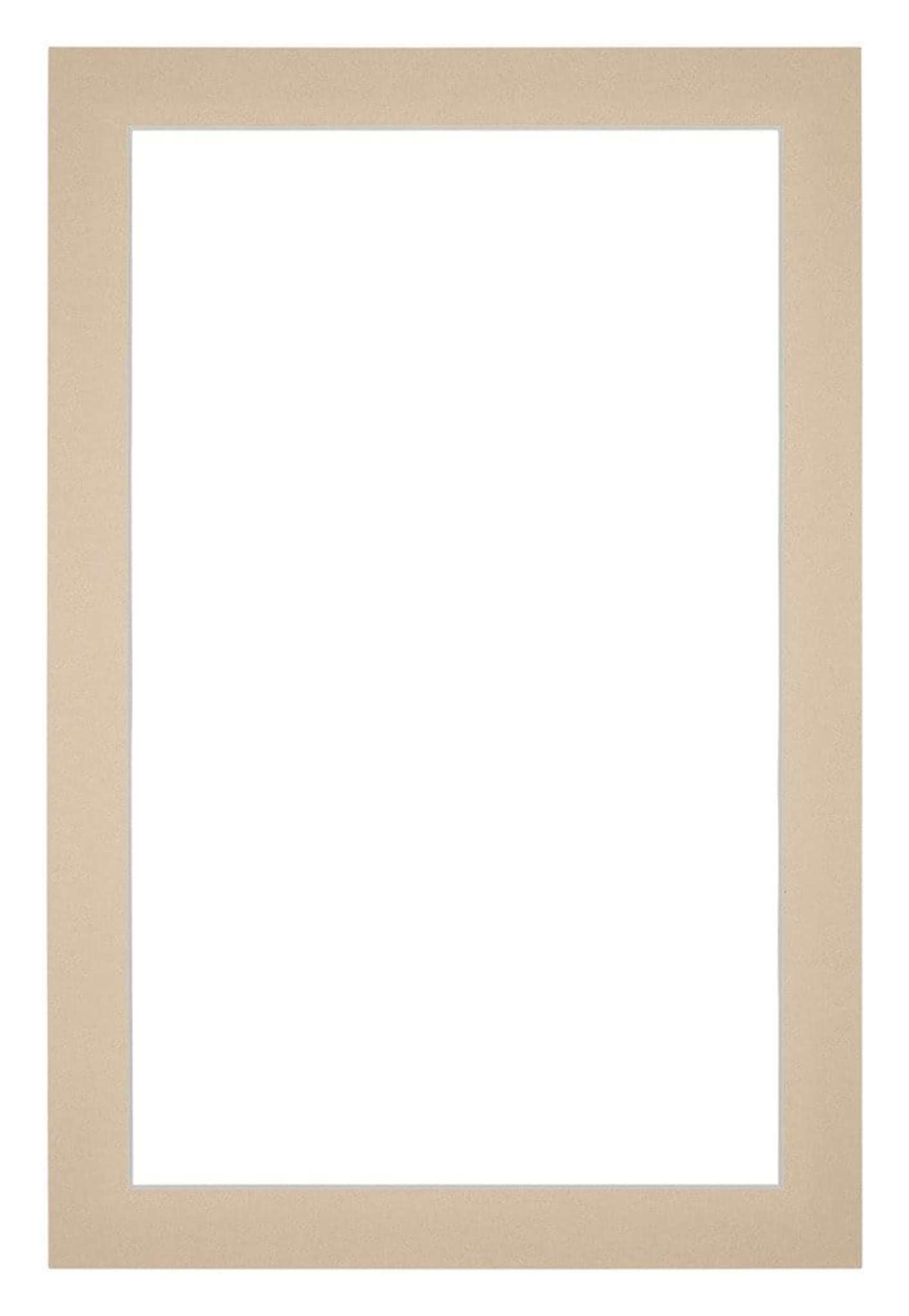 Passe Partout 40x60cm Carton Beige Edge 3cm Straight Front | Yourdecoration.com