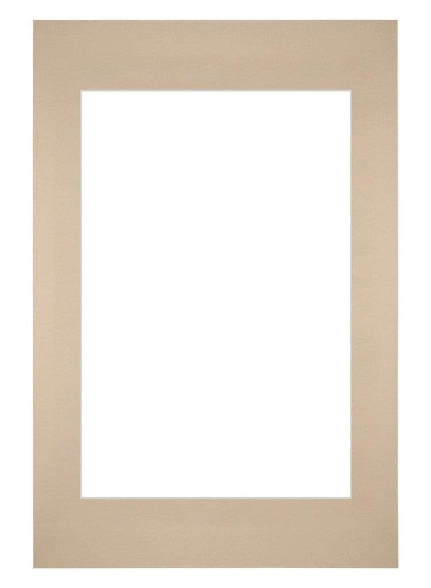 Passe Partout 40x60cm Carton Beige Edge Straight Front | Yourdecoration.com