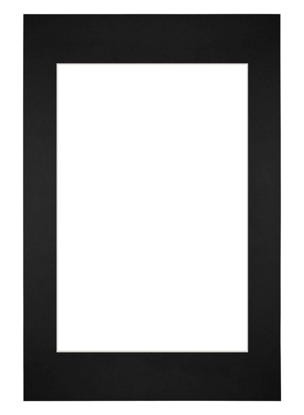Passe Partout 40x60cm Carton Black Edge Straight Front | Yourdecoration.com