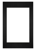 Passe Partout 40x60cm Carton Black Edge Straight Front | Yourdecoration.com