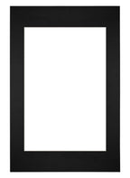 Passe Partout 40x60cm Carton Black Edge Straight Front | Yourdecoration.com