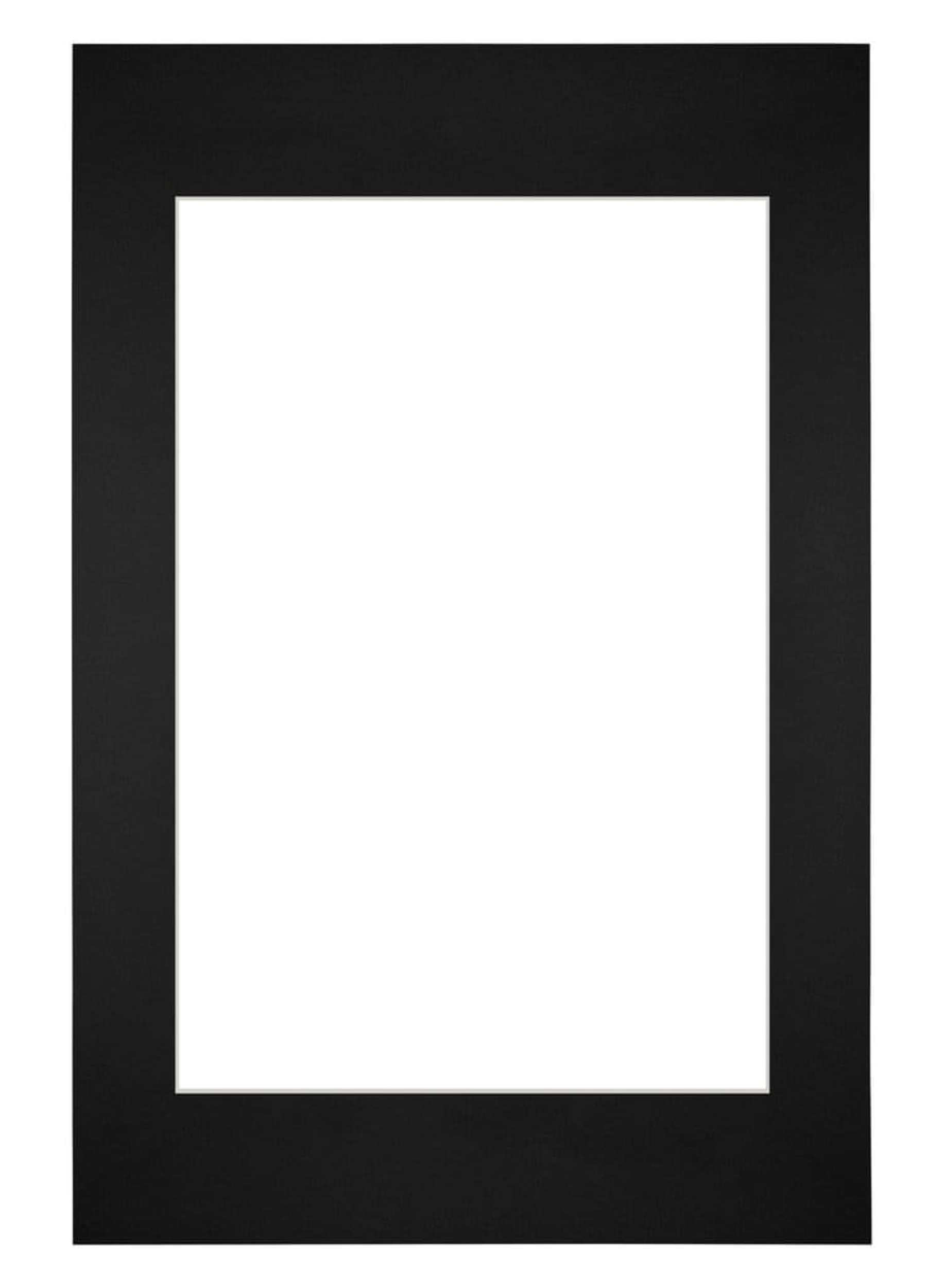 Passe Partout 40x60cm Carton Black Edge Straight Front | Yourdecoration.com