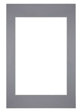 Passe Partout 40x60cm Carton Gray Edge Straight Front | Yourdecoration.com