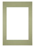 Passe Partout 40x60cm Carton Mint Green Edge Straight Front | Yourdecoration.com
