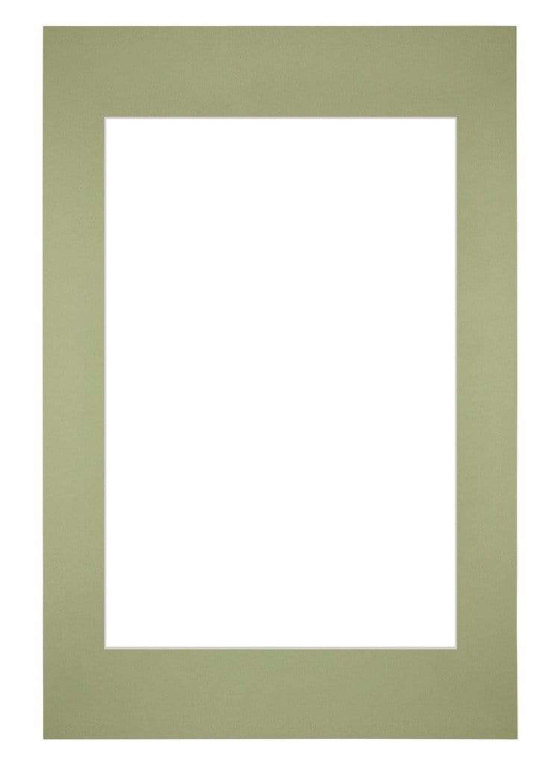 Passe Partout 40x60cm Carton Mint Green Edge Straight Front | Yourdecoration.com