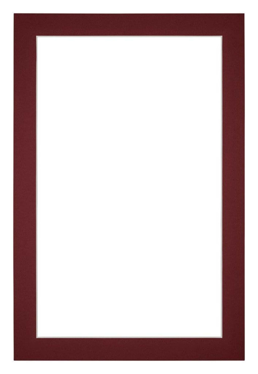 Passe Partout 40x60cm Carton Wine Red Edge 3cm Straight Front | Yourdecoration.com