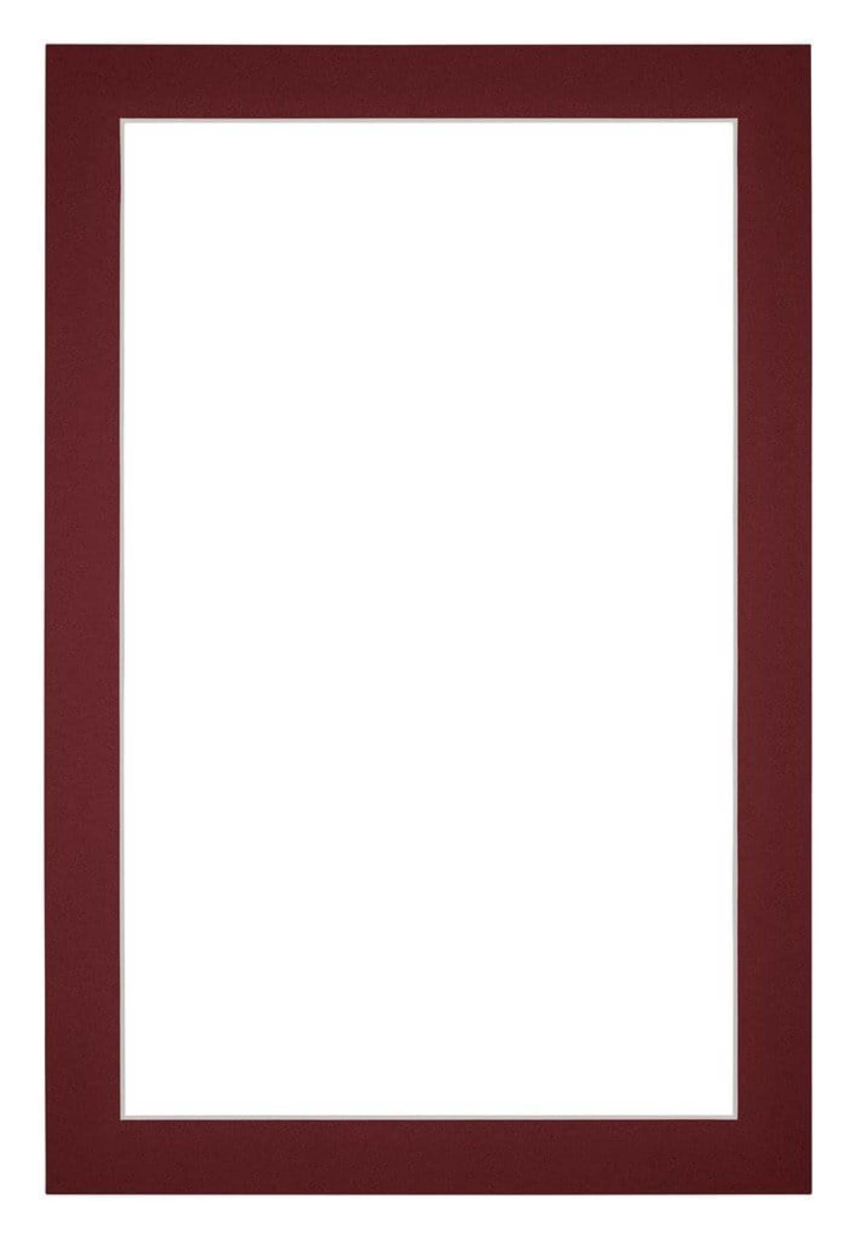 Passe Partout 40x60cm Carton Wine Red Edge 3cm Straight Front | Yourdecoration.com