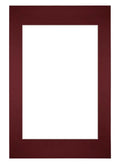 Passe Partout 40x60cm Carton Wine Red Edge Straight Front | Yourdecoration.com