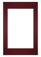 Passe Partout 40x60cm Carton Wine Red Edge Straight Front | Yourdecoration.com