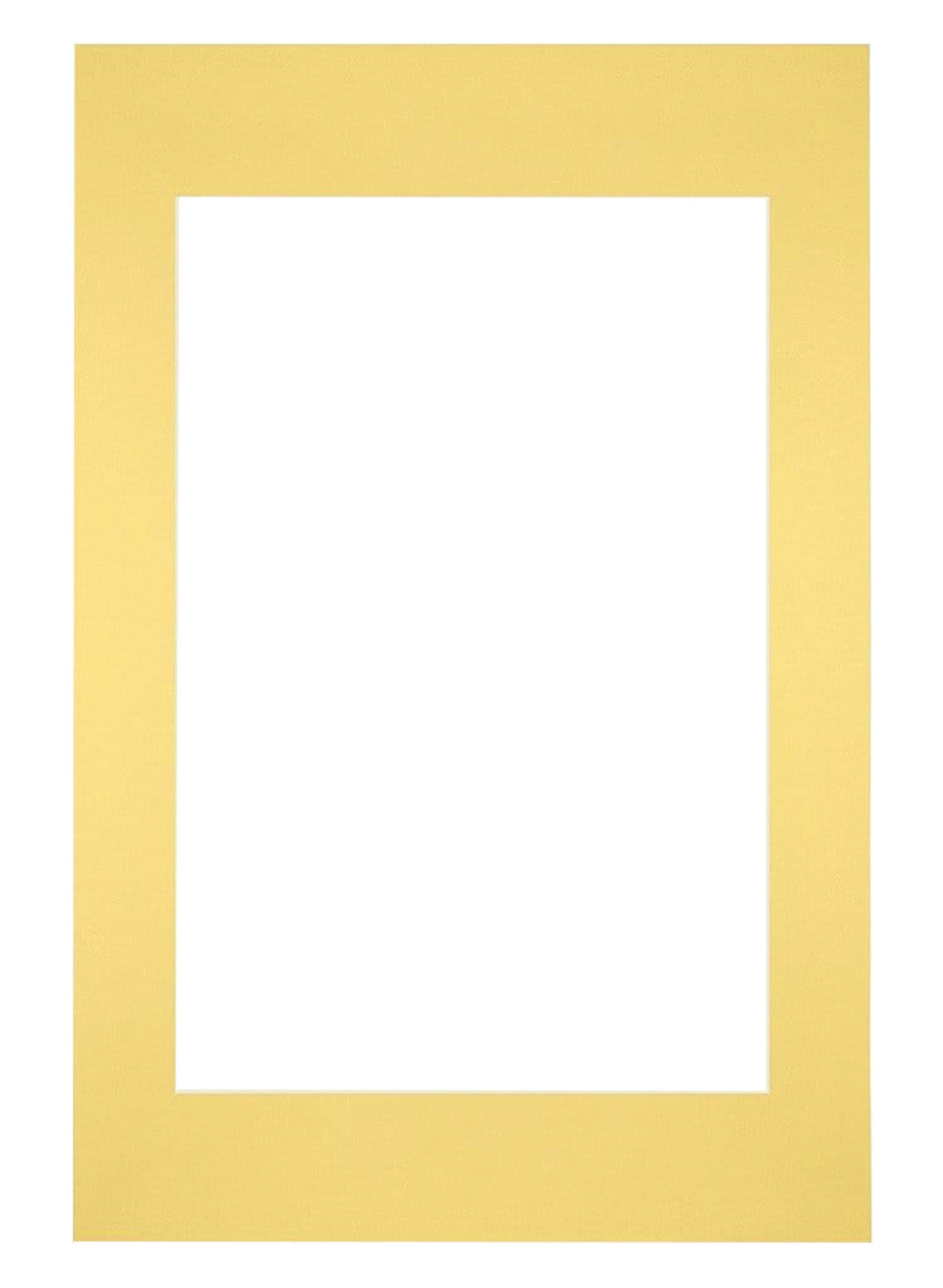 Passe Partout 40x60cm Carton Yellow Edge Straight Front | Yourdecoration.com