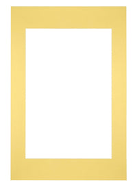 Passe Partout 40x60cm Carton Yellow Edge Straight Front | Yourdecoration.com