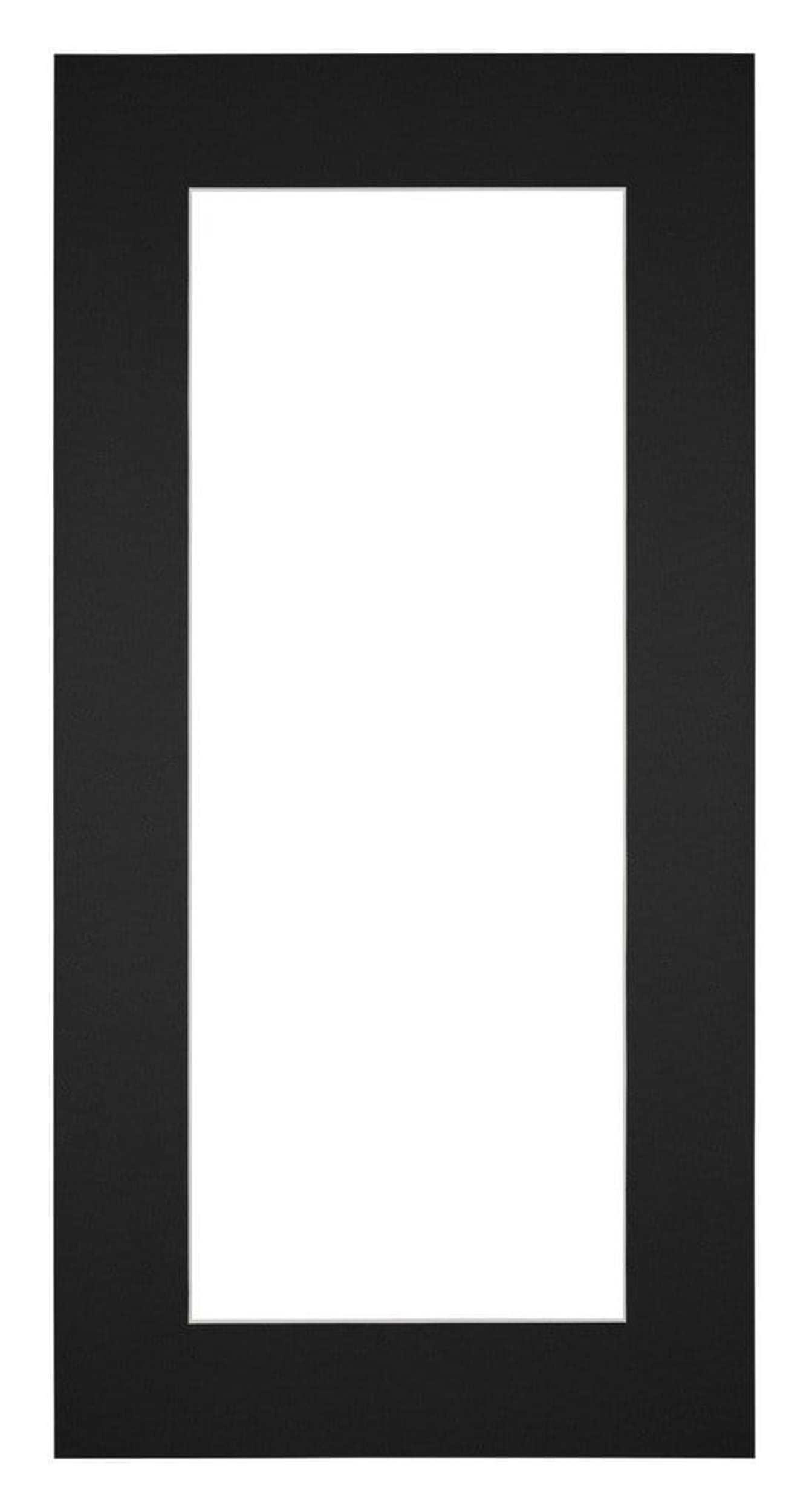 Passe Partout 40x70cm Carton Black Edge 6cm Straight Front | Yourdecoration.com