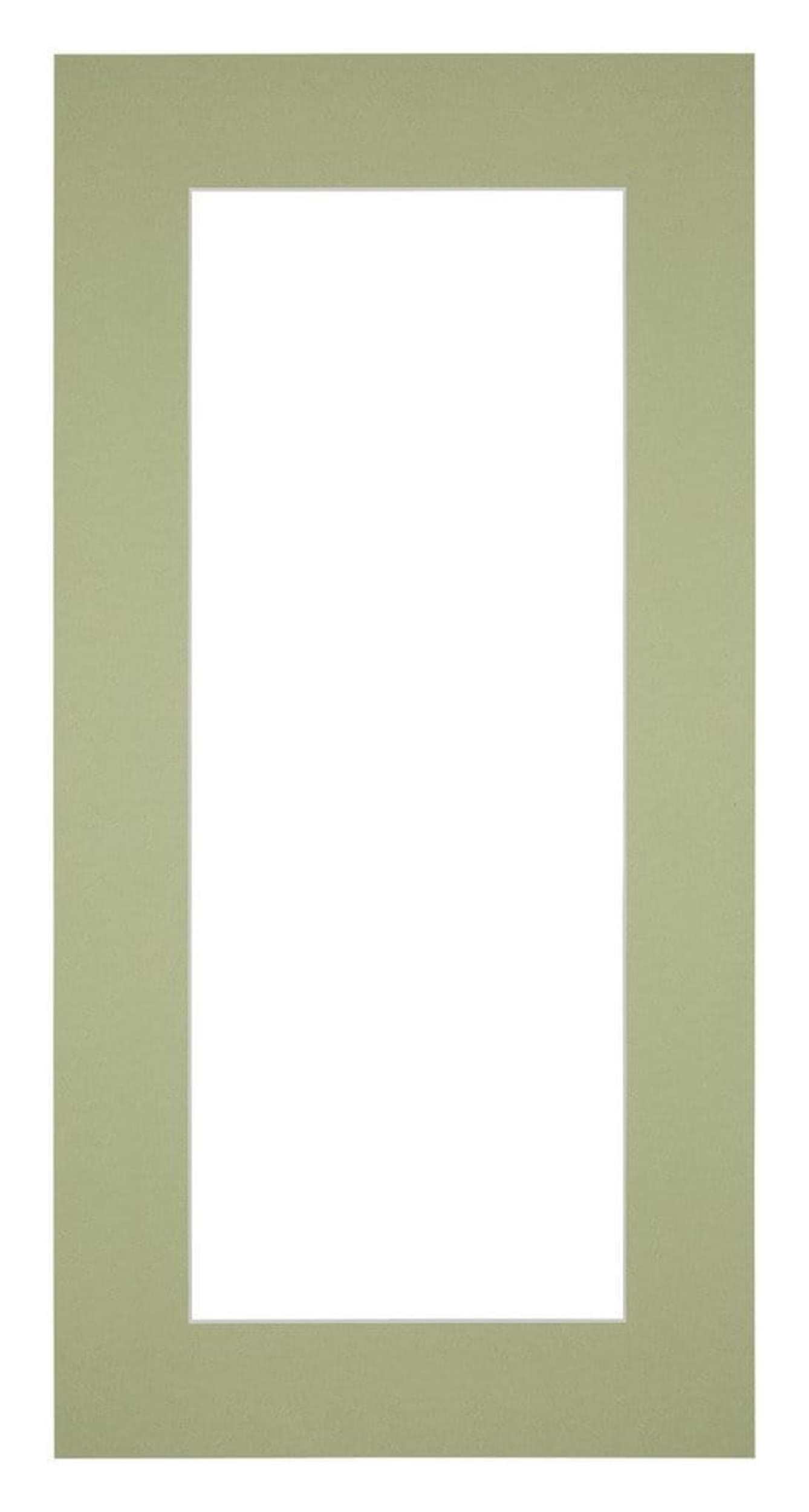 Passe Partout 40x70cm Carton Mint Green Edge 6cm Straight Front | Yourdecoration.com