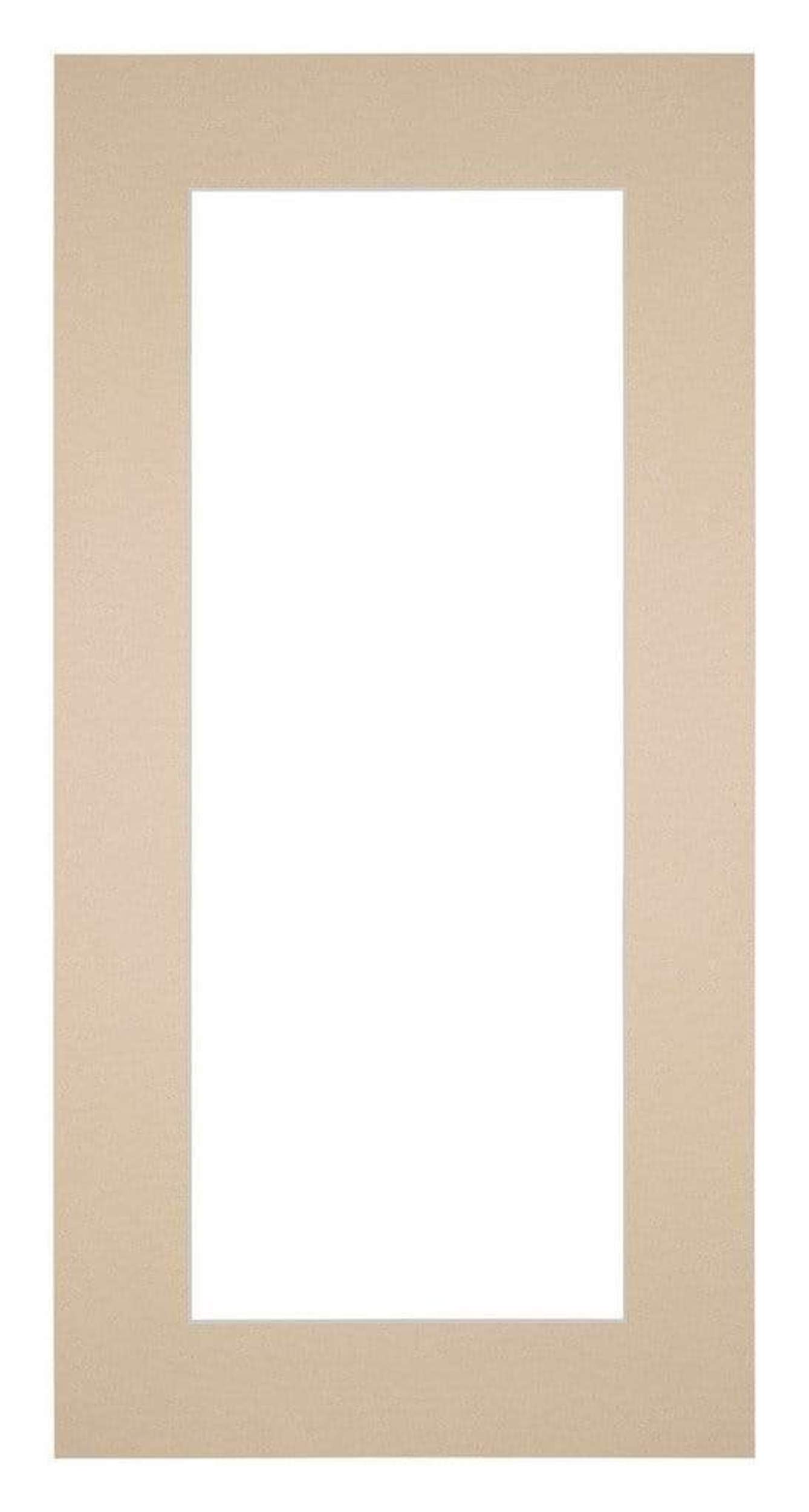 Passe Partout 40x80cm Carton Beige Edge 6cm Straight Front | Yourdecoration.com