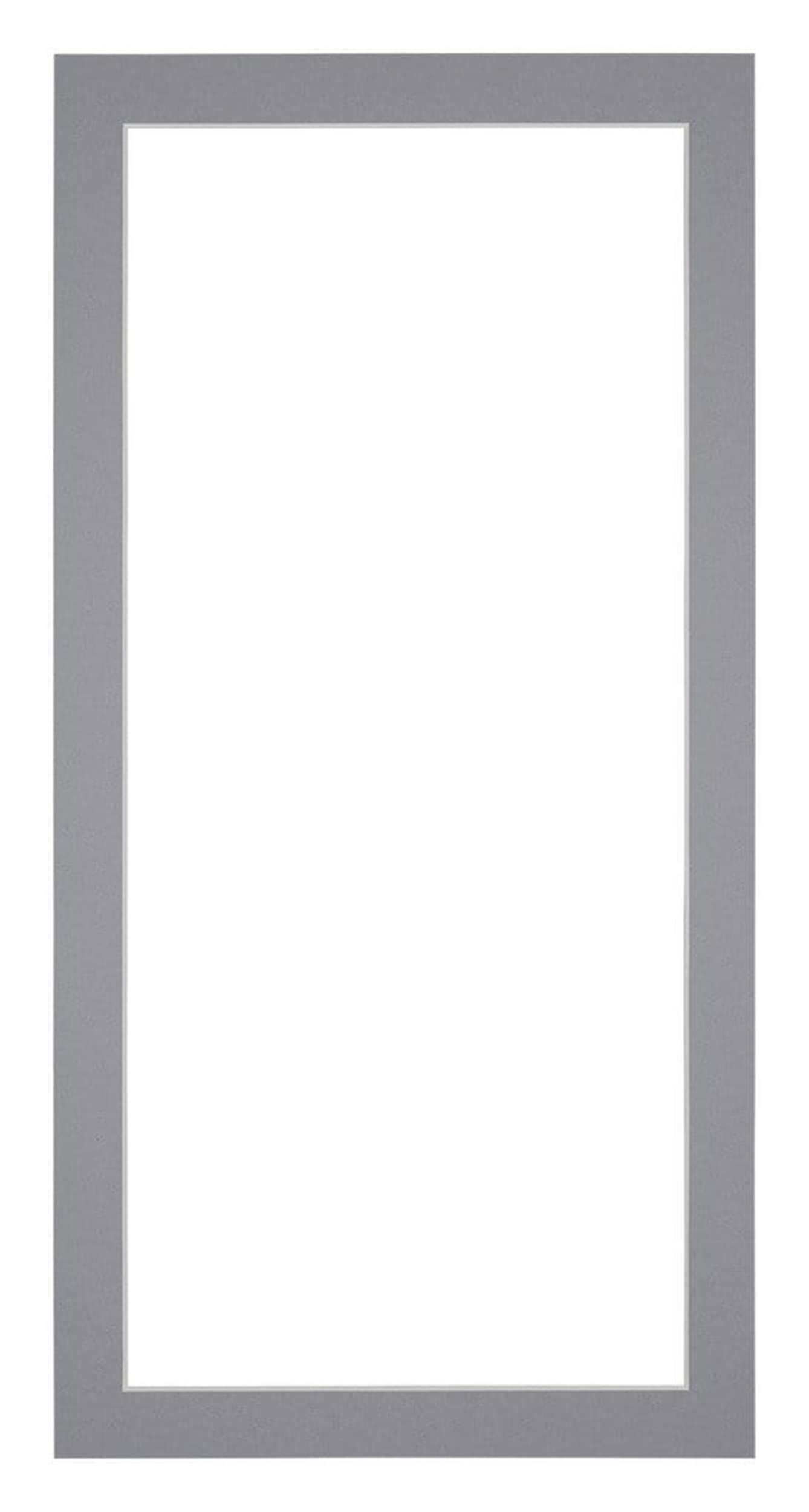 Passe Partout 40x80cm Carton Gray Edge 3cm Straight Front | Yourdecoration.com