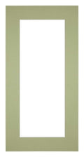 Passe Partout 40x80cm Carton Mint Green Edge 6cm Straight Front | Yourdecoration.com
