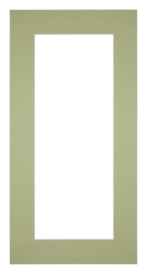 Passe Partout 40x80cm Carton Mint Green Edge 6cm Straight Front | Yourdecoration.com
