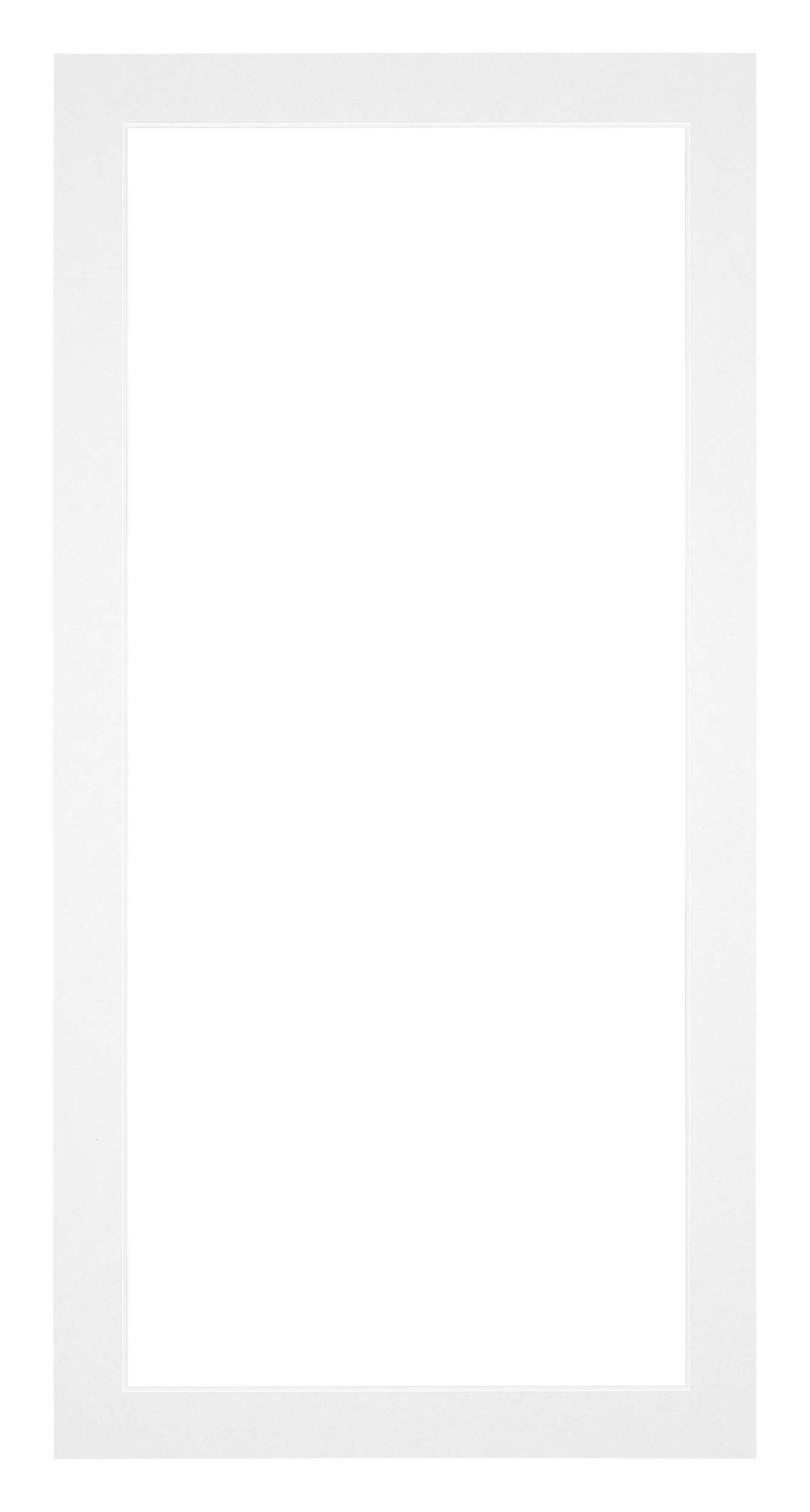 Passe Partout 40x80cm Carton White Edge 3cm Straight Front | Yourdecoration.com