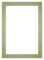 Passe Partout 42x60cm Carton Mint Green Edge 5cm Straight Front | Yourdecoration.com