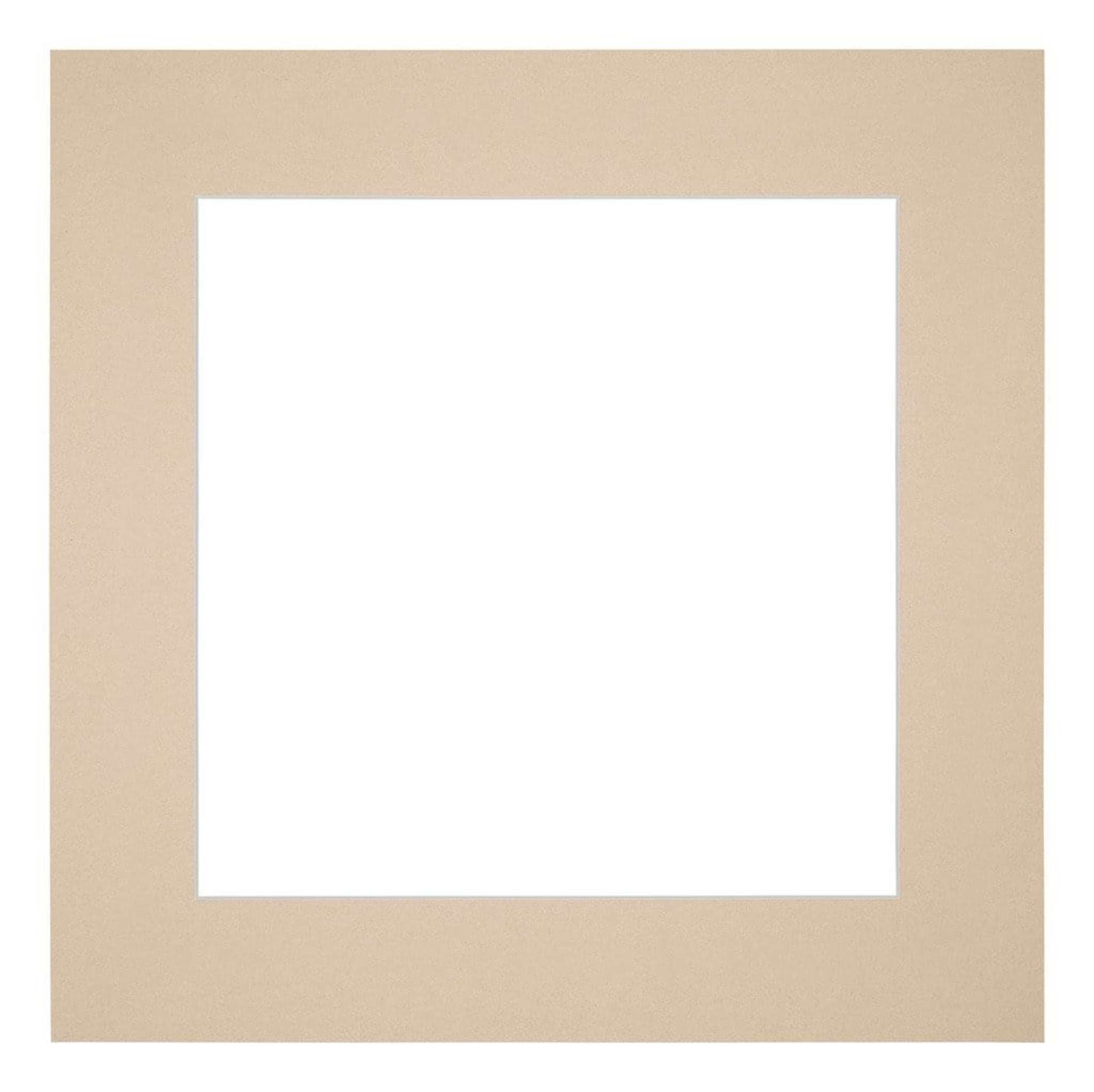 Passe Partout 45x45cm Carton Beige Edge 6cm Straight Front | Yourdecoration.com